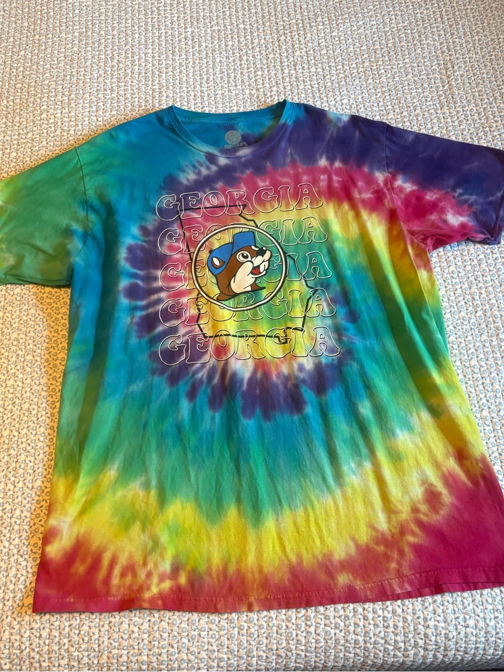 Buc-ee's Georgia Tie Dye T-Shirt Large